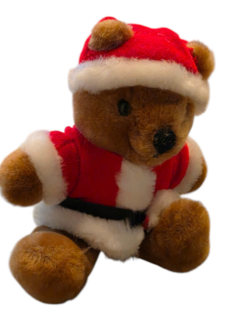 RARE Vintage Dakin Plush Stuffed Animal Teddy Bear in Santa Claus Costume